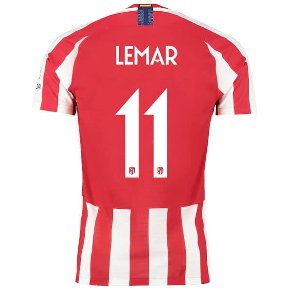 Tailandia Camiseta Atlético de Madrid NO.11 Lemar 1ª Kit 2019 2020 Rojo